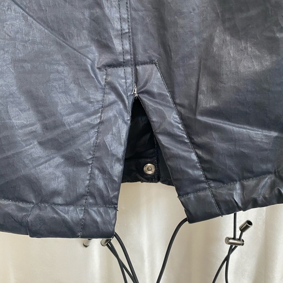 Free Ship. SAM hudson coat in NAVY white fur trim. - Picture 10 of 13